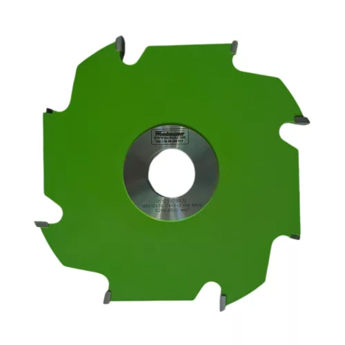Drážkovacia fréza s predrezmi pre spodné frézky, 180x12x30mm, Z4 V2+2, SK (HW), pájkované doštičky