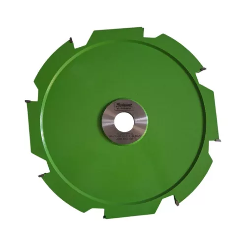 Drážkovacia fréza s predrezmi pre spodné frézky, 300x12x30mm, Z4 V2+2, SK (HW), pájkované doštičky