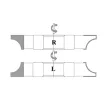 Štvrťkruhová rádiusová fréza pre spodné frézky, R12mm, 125x17x30mm, Z3, SK (HW), vydutá-konkávna, R