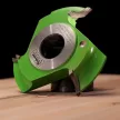 Štvrťkruhová rádiusová fréza pre spodné frézky, R32mm, 150x38x30mm, Z3, SK (HW), vydutá-konkávna, L