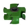 Polkruhová rádiusová fréza pre spodné frézky, R18mm, 125x36x30mm, Z4, SK (HW), vydutá-konkávna