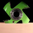 Polkruhová rádiusová fréza pre spodné frézky, R15mm, 125x30x30mm, Z4, SK (HW), vypuklá-konvexná