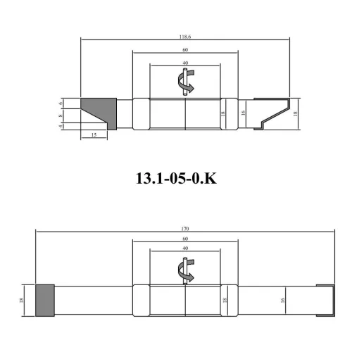 Doplnková sada pre výrobu dverí so sklenenými vložkami 05