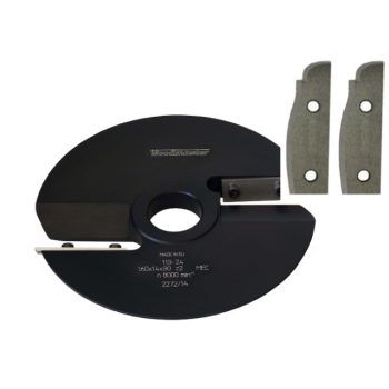   Fréza na výplne dverí a dvierok L (vľavo, dole) s nožmi-HSS no.3L