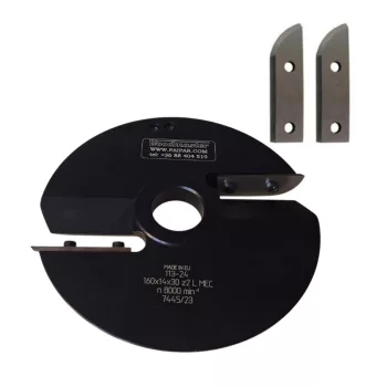   Fréza na výplne dverí a dvierok pre spodné frézky, 160x14x55x30mm, Z2, HSS, L (horné branie), no.8L