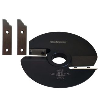   Fréza na výplne dverí a dvierok R (právo, hore) s nožmi-HSS no.5R