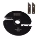 Fréza na výplne dverí a dvierok pre spodné frézky, 160x14x55x30mm, Z2, HSS, R (spodné branie), no.5R