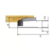 Fréza na výplne dverí a dvierok pre spodné frézky, 180x30x65x30mm, Z2 V2, HSS, L (horné branie)