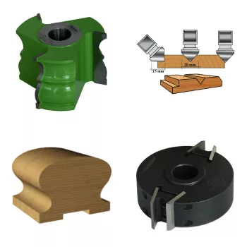 Profilové frézy, uhlové frézy 45° a 90°