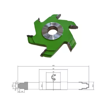 Frézy na drážky celoobvodové kovanie